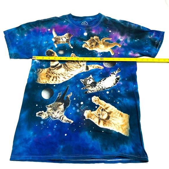 DOM Cats Graphic Tie Dye T-shirt Size L - Picture 6 of 7